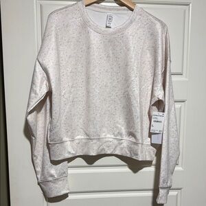Nordstrom Cream Speckled Sweatshirt